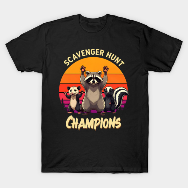 Scavenger Hunt Champions T-Shirt by Silly Me Studio