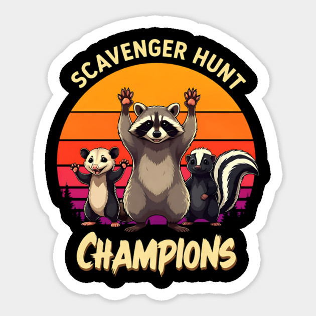 Scavenger Hunt Champions Magnet by Silly Me Studio