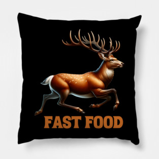 Deer Fast Food Pillow