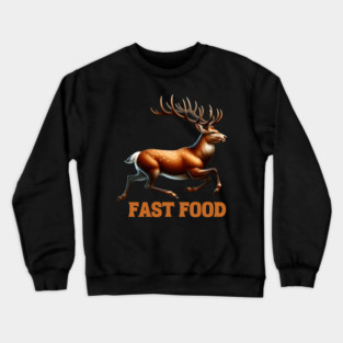 Deer Fast Food Crewneck Sweatshirt