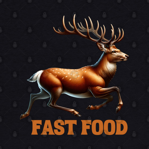 Deer Fast Food by Silly Me Studio