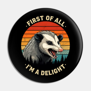 First of All I'm A Delight - Possum Pin