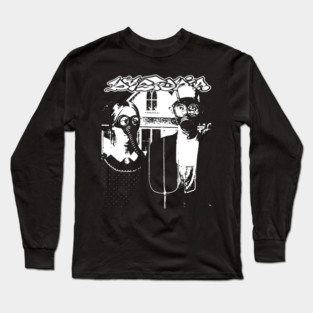 Dystopia Crust Punk Band - American Gothic - Vintage Heavy Metal Long Sleeve T-Shirt