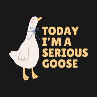 Today I'm A Serious Goose T-Shirt