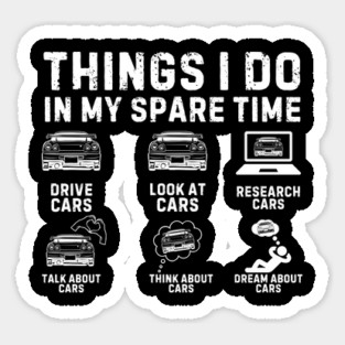 Funny Car Lover Enthusiast Sticker