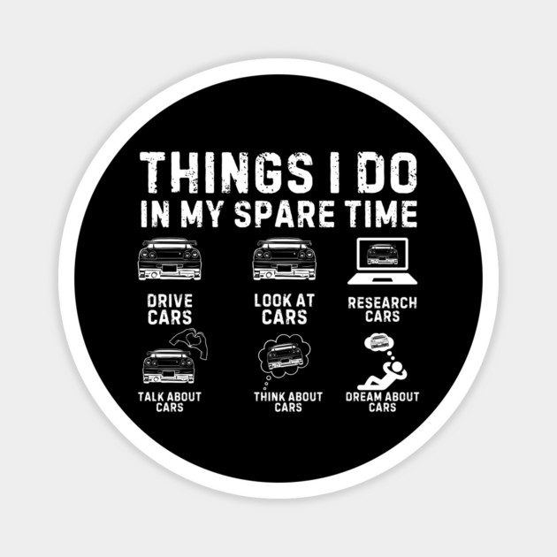 Funny Car Lover Enthusiast Magnet by The WYLD Tribe