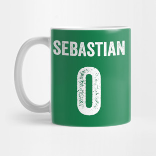 Miami Hurricanes Sebatian Back Number - White Ink Mug