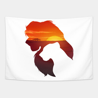 Simba & Nala SUNRISE Tapestry