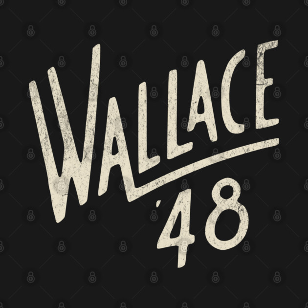 US Political History Campaign Button Wallace 1948 by Yesteeyear
