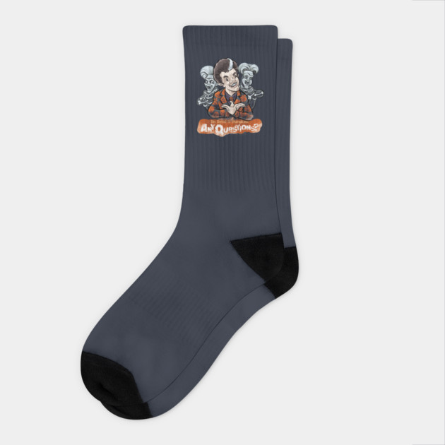 David S Pumpkins Socks by majanation