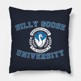 Silly Goose University Pillow