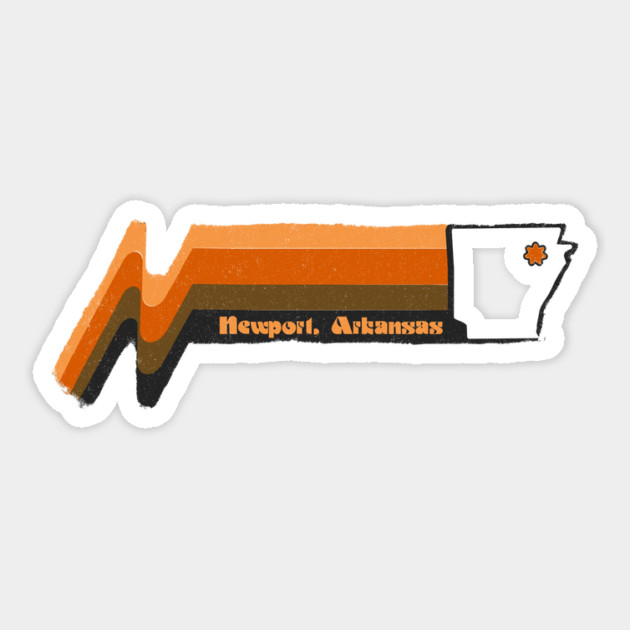 Newport Retro Wave Sticker by rt-shirts