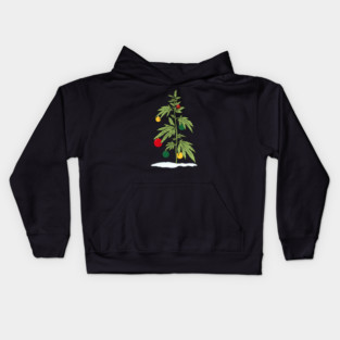 Bob Marly Weed Christmas tree Kids Hoodie