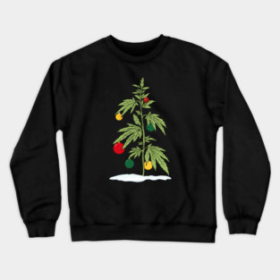 Bob Marly Weed Christmas tree Crewneck Sweatshirt
