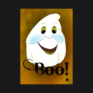 Old Fashioned Ghost Head Boo T-Shirt