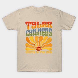 Tyler Childers 2023 Cream color groovy retro T-Shirt