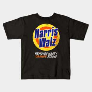 Harris Walz, Removes Nasty Orange Stains Kids T-Shirt