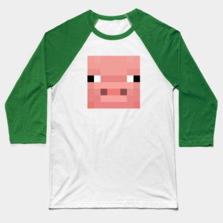 Minecraft - Pig Baseball T-Shirt