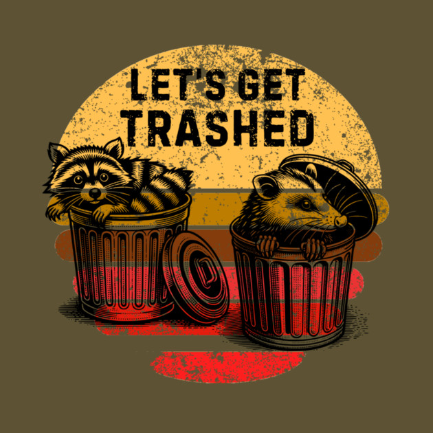 Raccoon Possum Trash by The WYLD Tribe