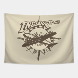 Vintage // Indiana Jones Compass// Brown Colour Tapestry