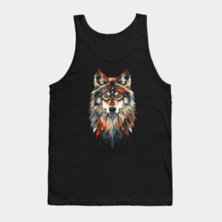 Native American Wolf Tank Top