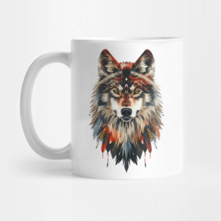 Native American Wolf Mug