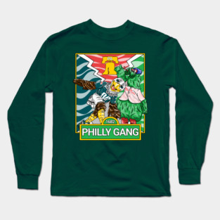 Philly Phanatic X Philly Swoop - Philly Gang 1682 - Philly Mascots Cartoon Long Sleeve T-Shirt