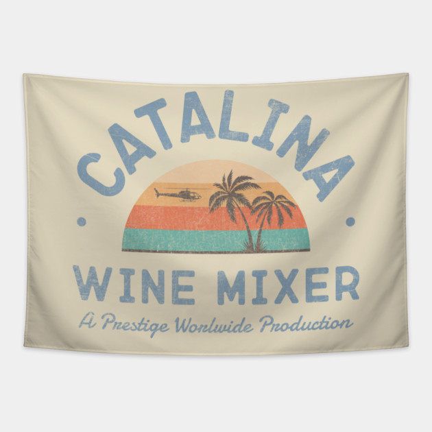 Catalina Wine Mixer Tapestry by graphictone