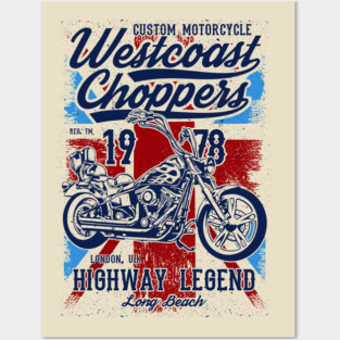 West coast choppers Posters and Art