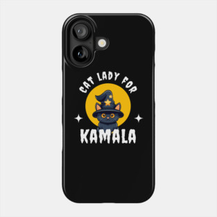Cat Lady for Kamala Harris 2024 Halloween Phone Case