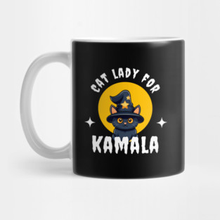 Cat Lady for Kamala Harris 2024 Halloween Mug