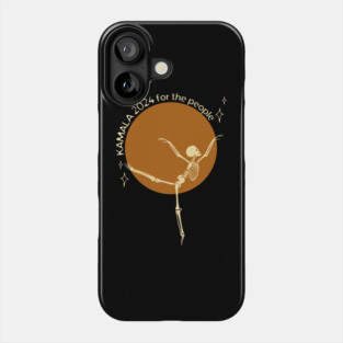 Kamala Harris 2024 Skeleton Halloween Phone Case