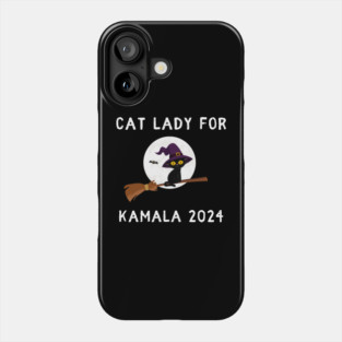 Kamala Harris 2024 Halloween Cat Lady Phone Case