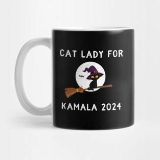 Kamala Harris 2024 Halloween Cat Lady Mug
