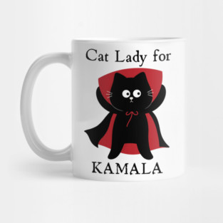Cat Lady for Kamala Harris Halloween Mug