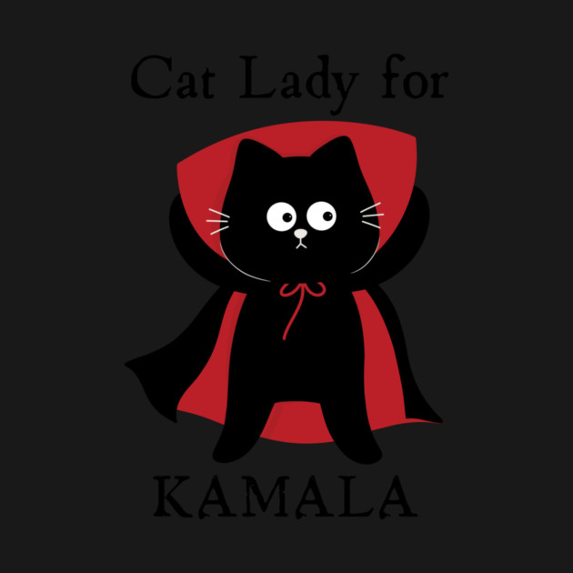 Cat Lady for Kamala Harris Halloween by QuirkyQuest Creations