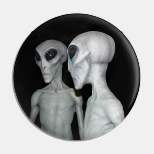 Grey Aliens Pin