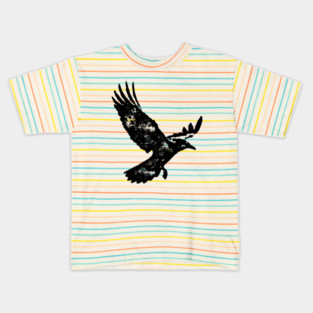 Distressed Raven Kids T-Shirt