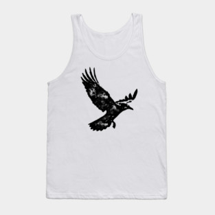 Distressed Raven Tank Top