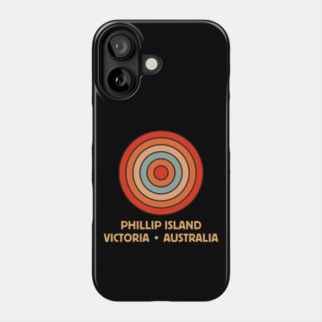 Australian surf design Back and and Front print Phone Case by Timeless Chaos