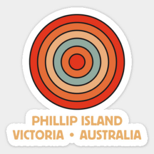 Australian surf design Back and and Front print Magnet