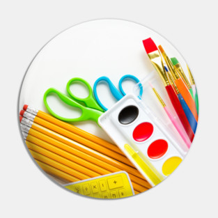 Back To School Supplies Pin