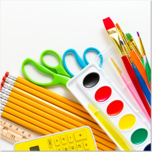 Back To School Supplies Posters and Art