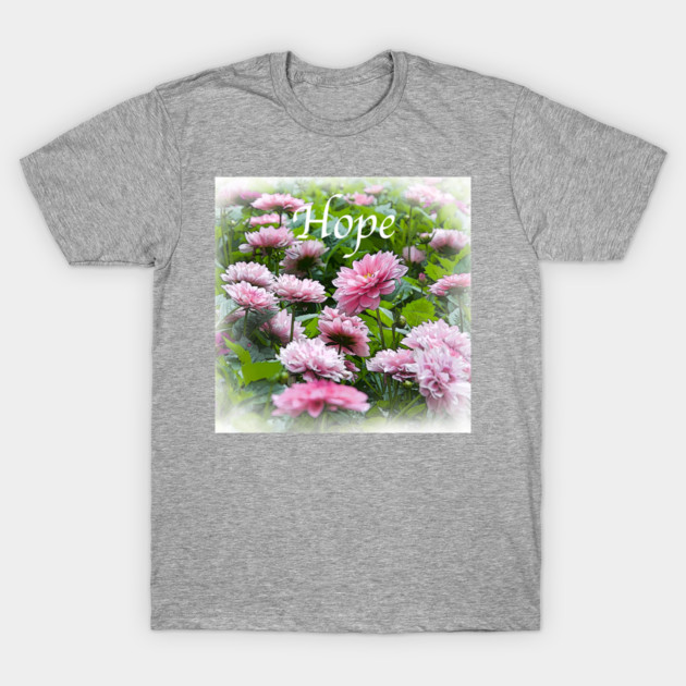 Hope - Soft Pink Cluster T-Shirt by KirtTisdale