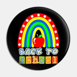 Back To School Rainbow Pin