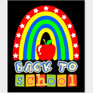 Back To School Rainbow Posters and Art