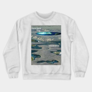 Flat Earth World Crewneck Sweatshirt