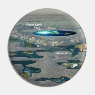 Flat Earth World Pin