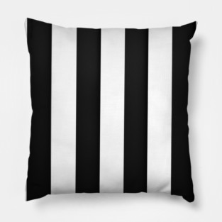 Halloween Black & White Stripes Pattern Pillow