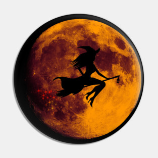 Vintage Halloween Witch Pin